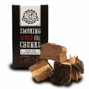 BBQ smoking chunks apple