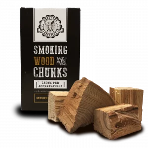 BBQ smoking chunks mesquite